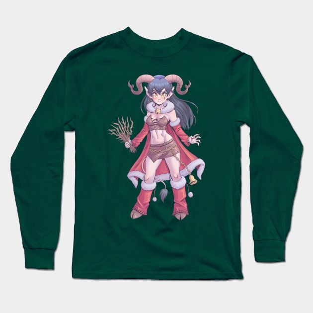 Krampus Long Sleeve T-Shirt by MauroAlbatros